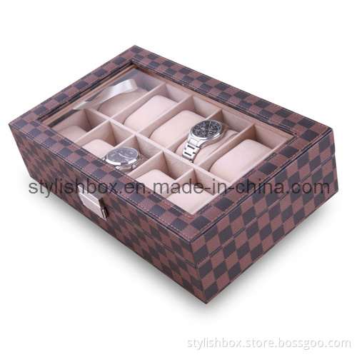 12PCS Clear Window Watch Storage Box (SW0120)